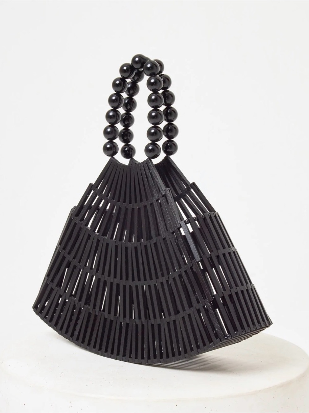 ⭐️l*space Black “starlight” Fan-Shape Mini Bag - Picture 2 of 8